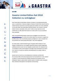 Gaastra Limited Edition Sail 2010 Collection nu verkrijgbaar
