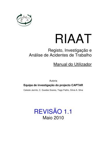 Manual do Utilizador - RIAAT - Centro de Engenharia e Tecnologia ...