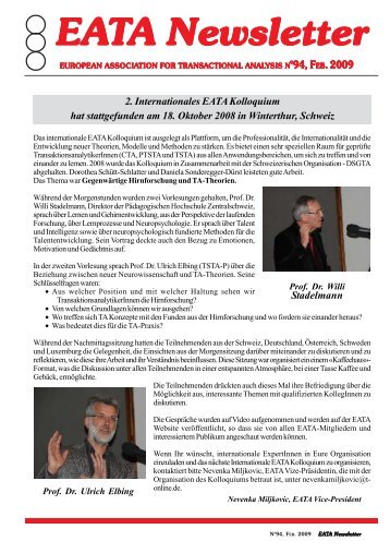 EATA Newsletter Newsletter Newsletter Newsletter