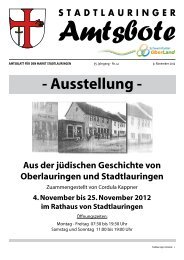 STADTLAURINGER - Ausstellung - Revista Verlag