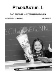pfarraktuell bad endorf – stephanskirchen - Kath. Pfarrverband Bad ...