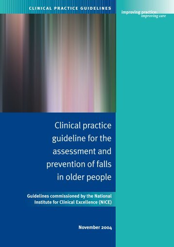 Clinical practice guideline for the assessment and prevention of falls ...