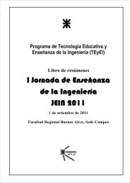 Libro de resÃºmenes JEIN 2011 - SICyT - Universidad TecnolÃ³gica ...