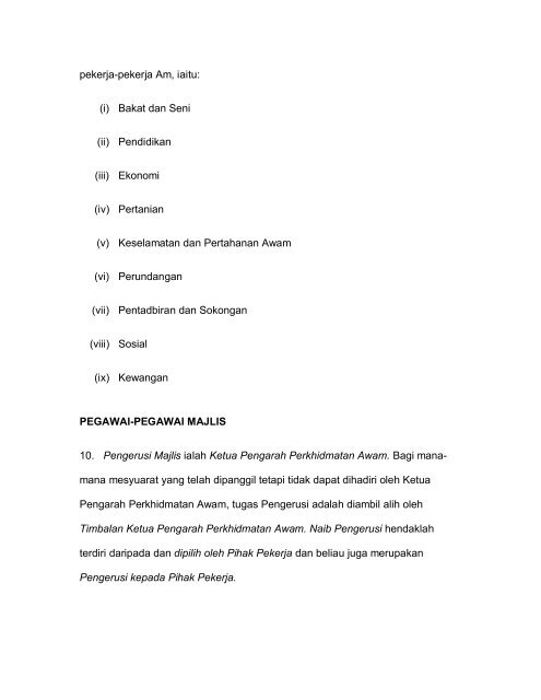 penyusunan semula majlis bersama kebangsaan bagi pekerja ...