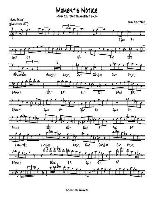 Moment Notice.pdf Moments Notice - John Coltrane - mo' better blues