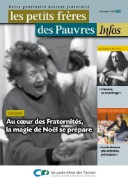 Les petits frÃ¨res des Pauvres infos NÂ°19 : 4Ã¨me trimestre 2010