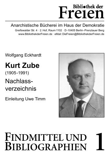 Kurt Zube - Bibliothek der Freien