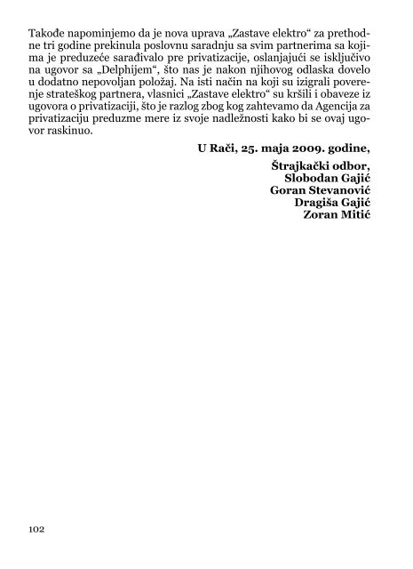 Deindustrijalizacija i radniÄki otpor - Pokret za slobodu