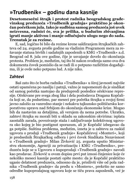 Deindustrijalizacija i radniÄki otpor - Pokret za slobodu