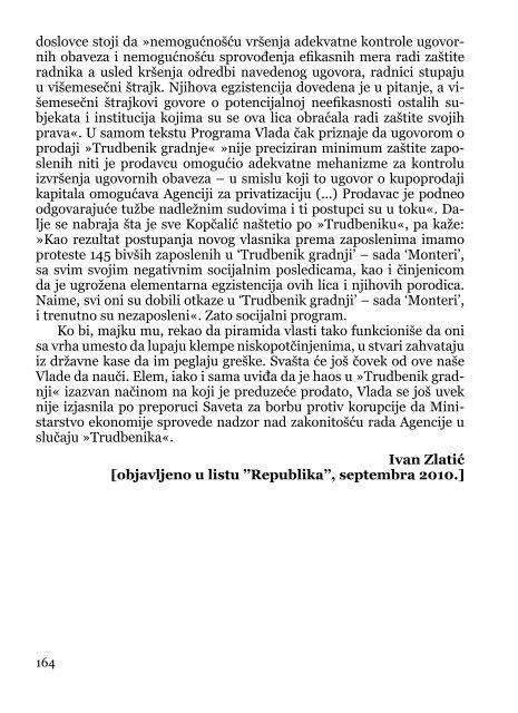 Deindustrijalizacija i radniÄki otpor - Pokret za slobodu