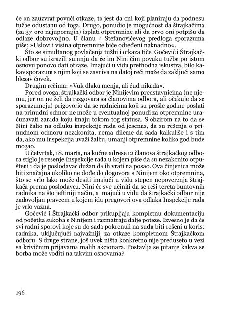 Deindustrijalizacija i radniÄki otpor - Pokret za slobodu