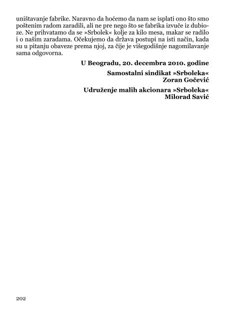 Deindustrijalizacija i radniÄki otpor - Pokret za slobodu