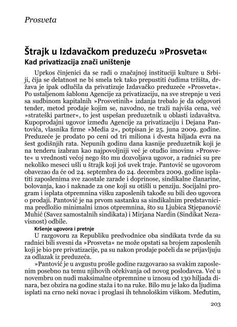 Deindustrijalizacija i radniÄki otpor - Pokret za slobodu