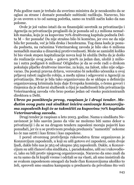 Deindustrijalizacija i radniÄki otpor - Pokret za slobodu