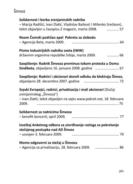 Deindustrijalizacija i radniÄki otpor - Pokret za slobodu