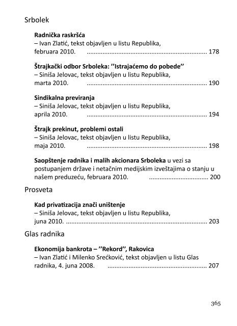 Deindustrijalizacija i radniÄki otpor - Pokret za slobodu