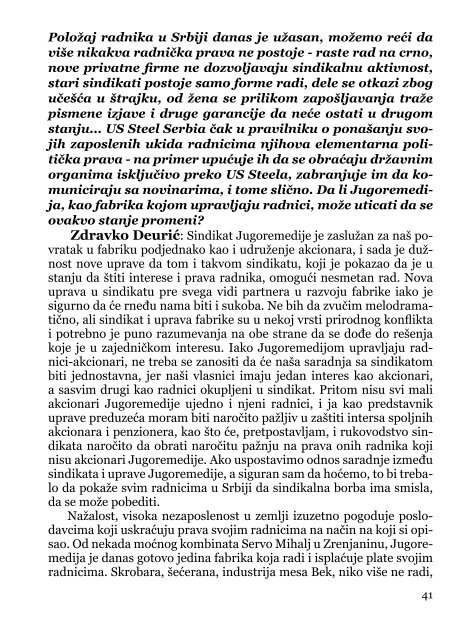 Deindustrijalizacija i radniÄki otpor - Pokret za slobodu