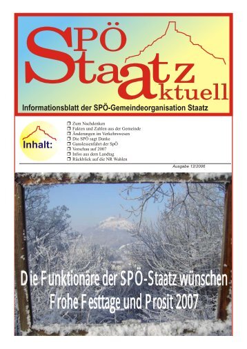 ktuell - SPOE-Staatz Startseite