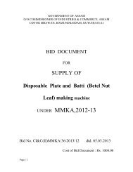 Bid Document for Supply of Disposable Plate and ... - Invest in Assam