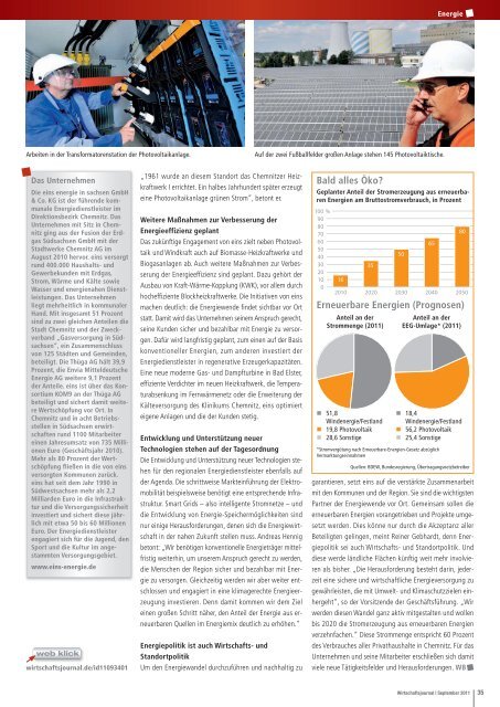 Ausgabe 09/2011 - Wirtschaftsjournal