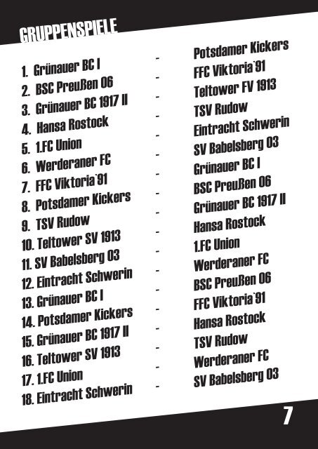 das programmheft zum ersten - GrÃ¼nauer BC 1917