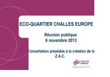 ECO-QUARTIER Triangle Challes-Europe ... - Bourg-en-Bresse