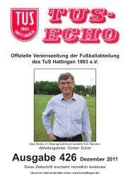 Stadtsportverband Hattingen eV - Fachschaft Fußball