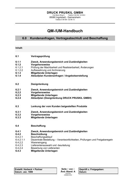 QM-/UM-Handbuch - druck pruskil