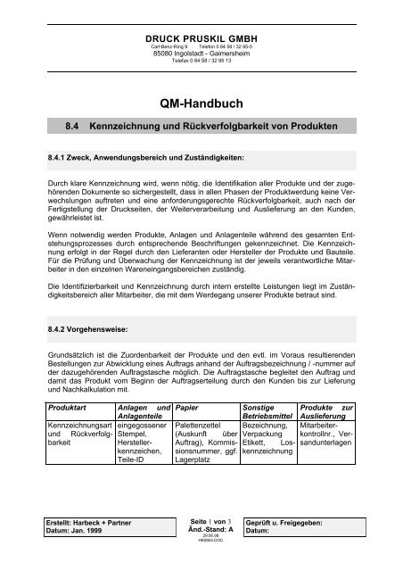 QM-/UM-Handbuch - druck pruskil