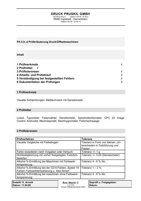 QM-/UM-Handbuch - druck pruskil