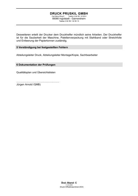 QM-/UM-Handbuch - druck pruskil