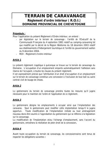 PDF (64 kb) - Domaine Provincial de Chevetogne