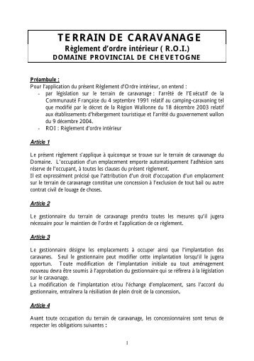 PDF (64 kb) - Domaine Provincial de Chevetogne