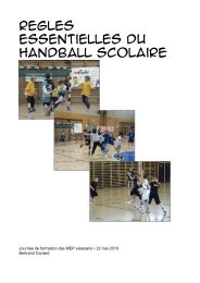 RÃ¨gles handball scolaire - Handballouest