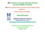 modified theory of gravity - Univers Invisible