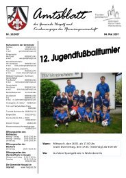Gemeindeblatt Nr. 10 vom 04. Mai 2007 - Gemeinde Hergatz