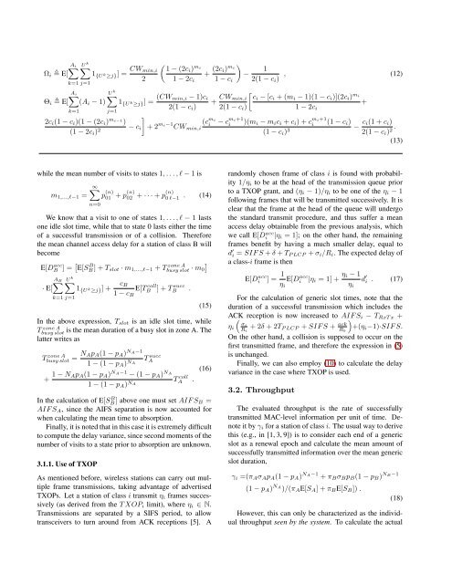 802.11e EDCA Protocol Parameterization: A Modeling and ...