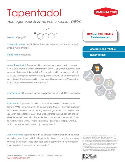 Homogeneous Enzyme Immunoassay (HEIA) - Immunalysis