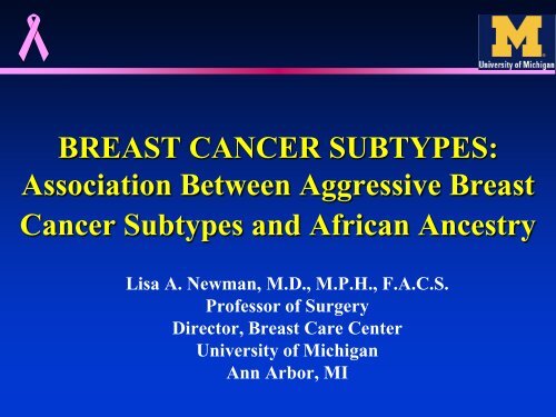 3.4-Breast cancer subtypes (Newman) - Breast Health Global Initiative