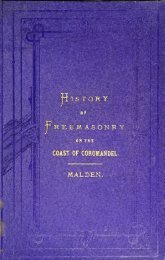 A history of Freemasonry (under the English ... - Lodge Prudentia