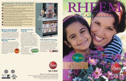 Consumer Literature - Rheem