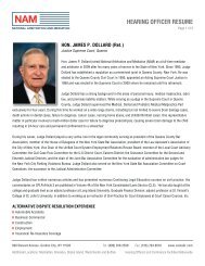 Hon. James P. Dollard - National Arbitration and Mediation