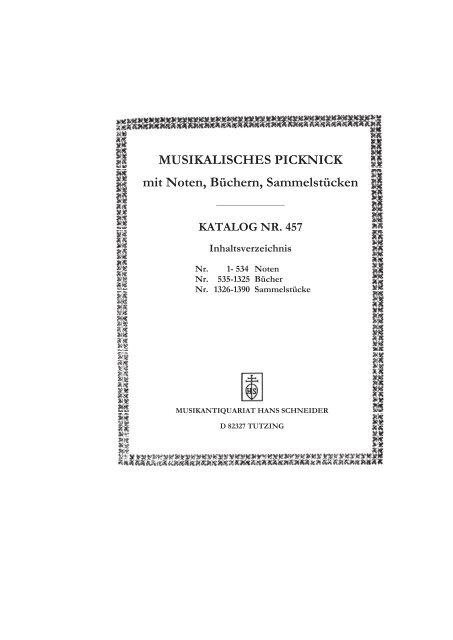 Musikalisches Picknick Mit Noten Buchern Sammelstucken 