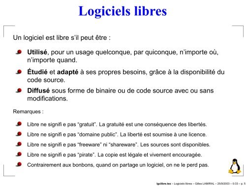 Logiciels libres - Linux-France