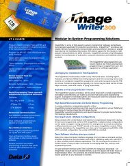 Modular In-System Programming Solutions - Data I/O Corporation