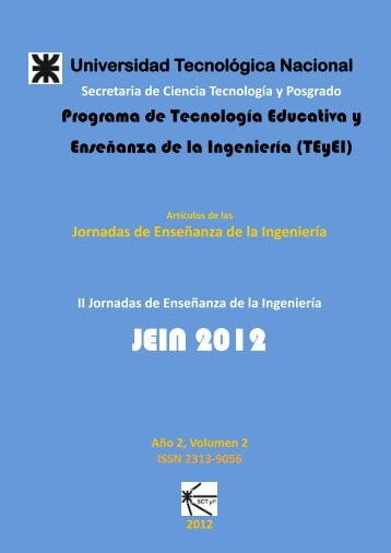 ArtÃ­culos JEIN 2012 Vol 2 - SICyT - Universidad TecnolÃ³gica Nacional