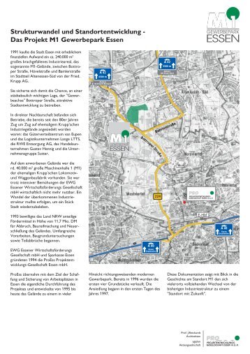 Das Projekt M1 Gewerbepark Essen