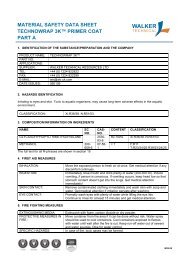 material safety data sheet technowrap 3k ... - PT. Harimau Putih