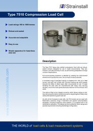 Pillar Load Cell - Type 7510 - Strainstall UK