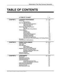 TABLE OF CONTENTS - Center for Innovation in Education